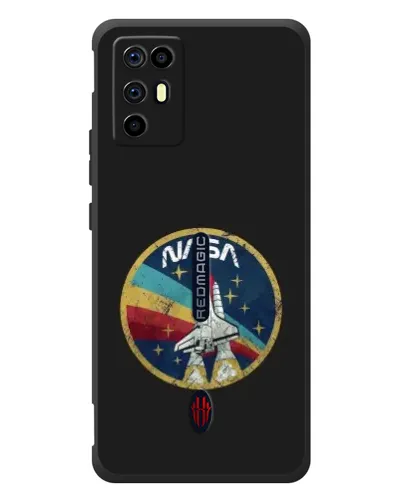 Чехол для ZTE Nubia RedMagic 6R с картинкой «NASA — эмблема миссии»