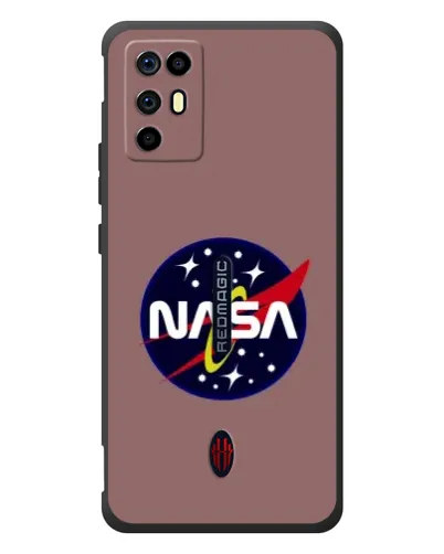 Чехол для ZTE Nubia RedMagic 6R с картинкой «NASA — ретро космос»