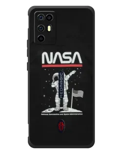 Чехол для ZTE Nubia RedMagic 6R с картинкой «NASA — шагаем по Луне» Чехол для ZTE Nubia RedMagic 6R с картинкой «NASA — шагаем по Луне»