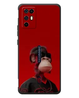 Чохол для ZTE Nubia RedMagic 6R з картинкою «Bored Ape в червоному» Чохол для ZTE Nubia RedMagic 6R з картинкою «Bored Ape в червоному»