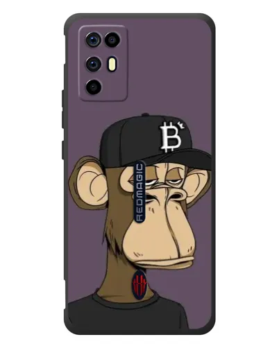 Чехол для ZTE Nubia RedMagic 6R с картинкой «Bored Ape в кепке»