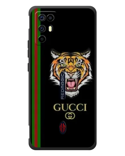 Чехол для ZTE Nubia RedMagic 6R с картинкой «Тигр Gucci»