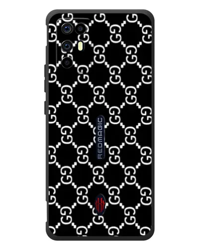 Чехол для ZTE Nubia RedMagic 6R с картинкой «Gucci — сетчатый паттерн»