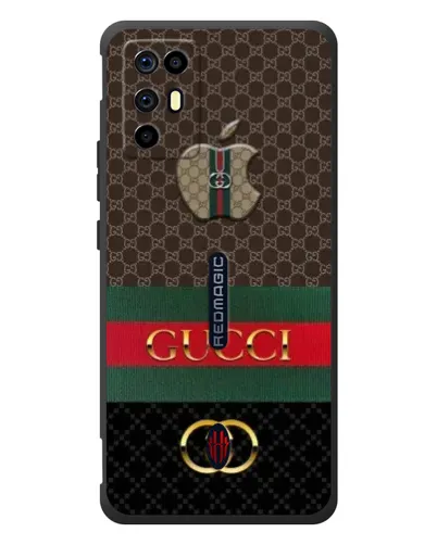 Чехол для ZTE Nubia RedMagic 6R с картинкой «Gucci — брендированный десерт»