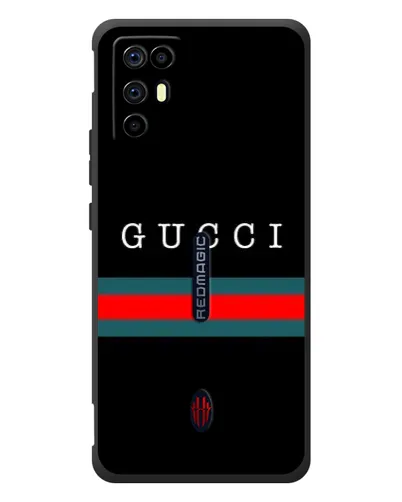 Чехол для ZTE Nubia RedMagic 6R с картинкой «Gucci — красный пояс»