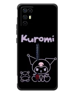 Чехол для ZTE Nubia RedMagic 6R с картинкой «Kuromi — черный минимализм» Чехол для ZTE Nubia RedMagic 6R с картинкой «Kuromi — черный минимализм»