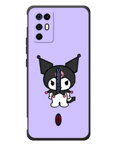 Чехол для ZTE Nubia RedMagic 6R с картинкой «Kuromi — нежный фиолетовый»
