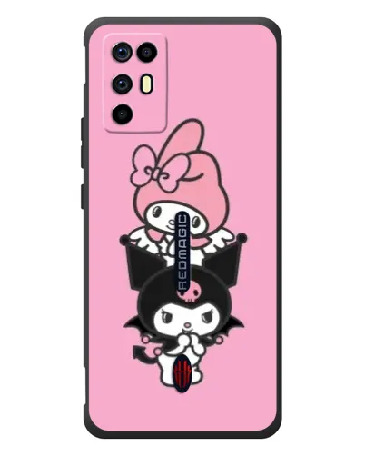 Чехол для ZTE Nubia RedMagic 6R с картинкой «My Melody и Kuromi»