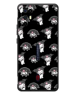 Чехол для ZTE Nubia RedMagic 6R с картинкой «Черный паттерн Kuromi» Чехол для ZTE Nubia RedMagic 6R с картинкой «Черный паттерн Kuromi»