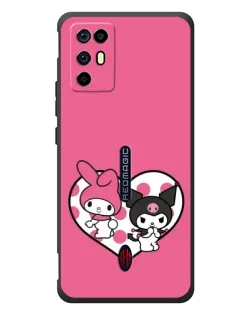 Чехол для ZTE Nubia RedMagic 6R с картинкой «Kuromi и My Melody» Чехол для ZTE Nubia RedMagic 6R с картинкой «Kuromi и My Melody»