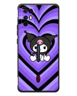 Чехол для ZTE Nubia RedMagic 6R с картинкой «Kuromi и фиолетовые сердца» Чехол для ZTE Nubia RedMagic 6R с картинкой «Kuromi и фиолетовые сердца»