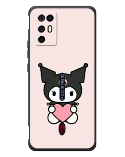 Чехол для ZTE Nubia RedMagic 6R с картинкой «Kuromi и сердце» Чехол для ZTE Nubia RedMagic 6R с картинкой «Kuromi и сердце»