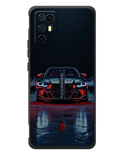 Чехол для ZTE Nubia RedMagic 6R с картинкой «BMW на мокрой дороге»