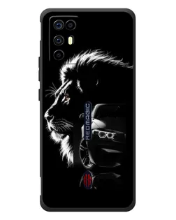 Чехол для ZTE Nubia RedMagic 6R с картинкой «BMW и лев» Чехол для ZTE Nubia RedMagic 6R с картинкой «BMW и лев»