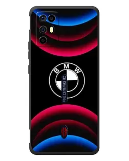 Чехол для ZTE Nubia RedMagic 6R с картинкой «Логотип BMW и неоновые дуги» Чехол для ZTE Nubia RedMagic 6R с картинкой «Логотип BMW и неоновые дуги»