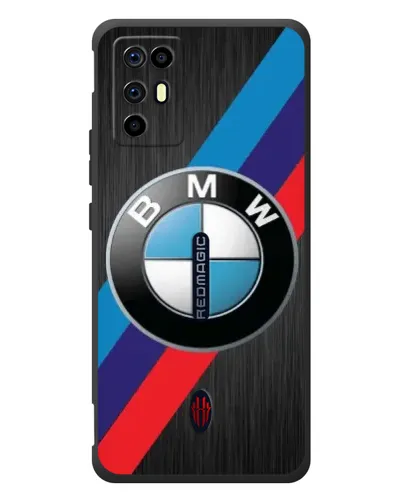 Чехол для ZTE Nubia RedMagic 6R с картинкой «BMW M-stripes стиль»