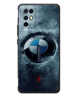 Чехол для ZTE Nubia RedMagic 6R с картинкой «Логотип BMW — лед» Чехол для ZTE Nubia RedMagic 6R с картинкой «Логотип BMW — лед»