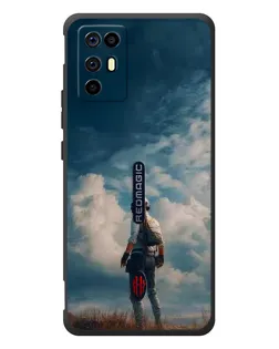 Чехол для ZTE Nubia RedMagic 6R с картинкой «Герой PUBG на скале» Чехол для ZTE Nubia RedMagic 6R с картинкой «Герой PUBG на скале»