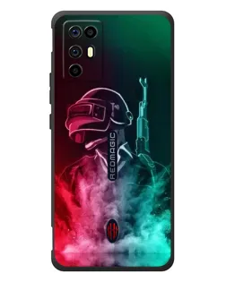 Чехол для ZTE Nubia RedMagic 6R с картинкой «PUBG — огненный воин» Чехол для ZTE Nubia RedMagic 6R с картинкой «PUBG — огненный воин»