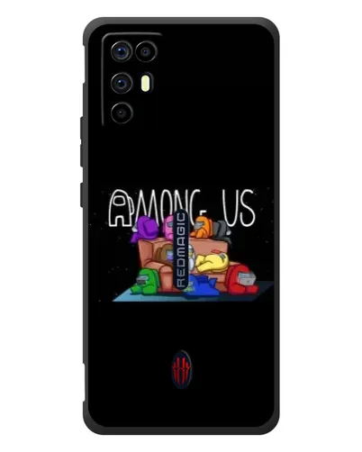 Чехол для ZTE Nubia RedMagic 6R с картинкой «Логотип Among Us»