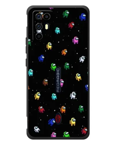 Чехол для ZTE Nubia RedMagic 6R с картинкой «Экипаж Among Us»