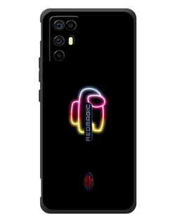 Чехол для ZTE Nubia RedMagic 6R с картинкой «Among Us градиент» Чехол для ZTE Nubia RedMagic 6R с картинкой «Among Us градиент»