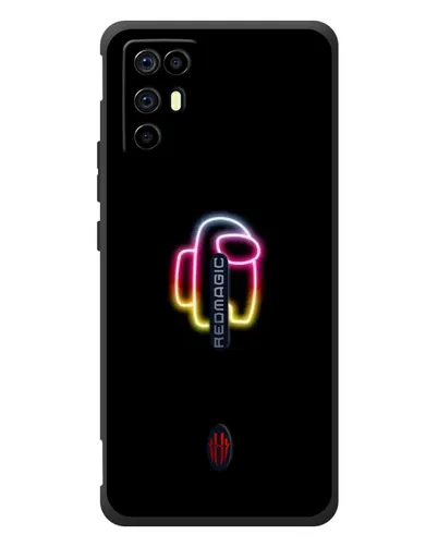 Чехол для ZTE Nubia RedMagic 6R с картинкой «Among Us градиент»