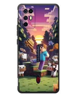 Чехол для ZTE Nubia RedMagic 6R с картинкой «Стив на ферме» Чехол для ZTE Nubia RedMagic 6R с картинкой «Стив на ферме»