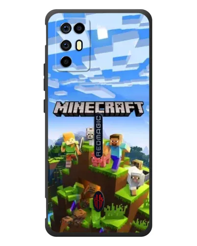 Чехол для ZTE Nubia RedMagic 6R с картинкой «Minecraft классический мир»