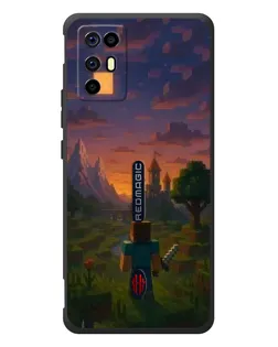 Чохол для ZTE Nubia RedMagic 6R з картинкою «Стів біля вежі» Чохол для ZTE Nubia RedMagic 6R з картинкою «Стів біля вежі»