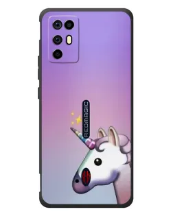 Чехол для ZTE Nubia RedMagic 6R с картинкой «Единорог градиент»