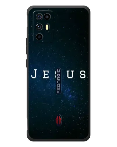 Чехол для ZTE Nubia RedMagic 6R с картинкой «Звездное небо Jesus»