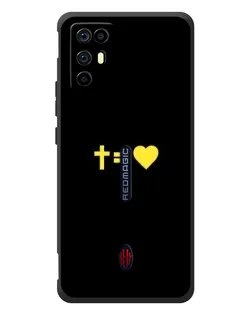 Чохол для ZTE Nubia RedMagic 6R з картинкою «Серце та Хрест»