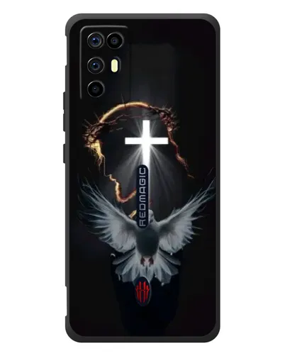 Чехол для ZTE Nubia RedMagic 6R с картинкой «Голубь и Свет»