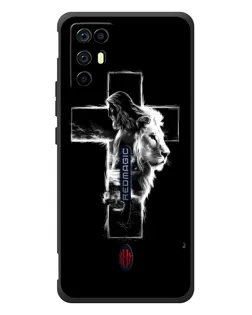 Чохол для ZTE Nubia RedMagic 6R з картинкою «Сяючий хрест Jesus»