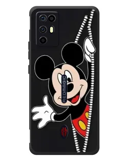 Чехол для ZTE Nubia RedMagic 6R с картинкой «Микки раздвигает стены»