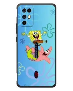 Чехол для ZTE Nubia RedMagic 6R с картинкой «Спанч Боб и Патрик»