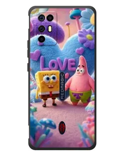 Чехол для ZTE Nubia RedMagic 6R с картинкой «Губка Боб Патрик»