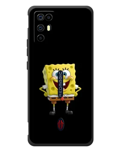 Чехол для ZTE Nubia RedMagic 6R с картинкой «Классический Губка Боб»
