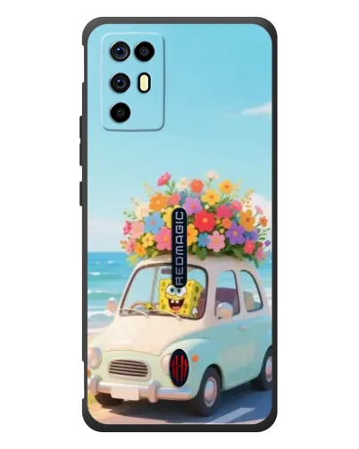 Чехол для ZTE Nubia RedMagic 6R с картинкой «Автомобильное путешествие»