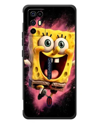 Чехол для ZTE Nubia RedMagic 6R с картинкой «Взрывной Спанч Боб»