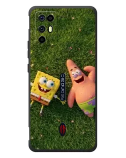 Чехол для ZTE Nubia RedMagic 6R с картинкой «Друзья на лужайке»
