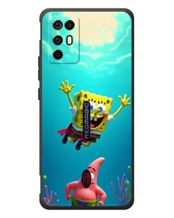 Чехол для ZTE Nubia RedMagic 6R с картинкой «Спанч Боб под водой»
