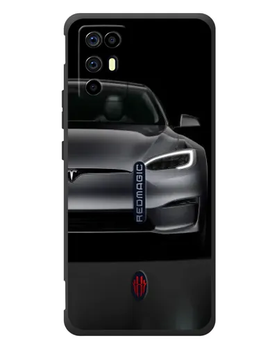Чехол для ZTE Nubia RedMagic 6R с картинкой «Tesla Model S Look»