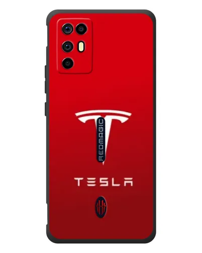 Чехол для ZTE Nubia RedMagic 6R с картинкой «Tesla Red Classic»