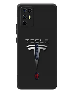 Чехол для ZTE Nubia RedMagic 6R с картинкой «Стальной логотип Tesla» Чехол для ZTE Nubia RedMagic 6R с картинкой «Стальной логотип Tesla»