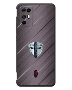 Чехол для ZTE Nubia RedMagic 6R с картинкой «Металлическая текстура Tesla» Чехол для ZTE Nubia RedMagic 6R с картинкой «Металлическая текстура Tesla»
