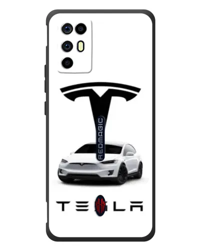 Чехол для ZTE Nubia RedMagic 6R с картинкой «Tesla White Style»
