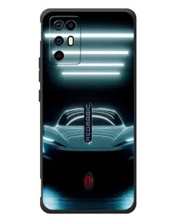 Чехол для ZTE Nubia RedMagic 6R с картинкой «Tesla в неоне» Чехол для ZTE Nubia RedMagic 6R с картинкой «Tesla в неоне»