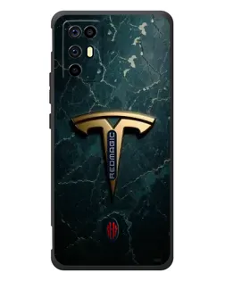 Чехол для ZTE Nubia RedMagic 6R с картинкой «Мраморная Tesla Gold» Чехол для ZTE Nubia RedMagic 6R с картинкой «Мраморная Tesla Gold»